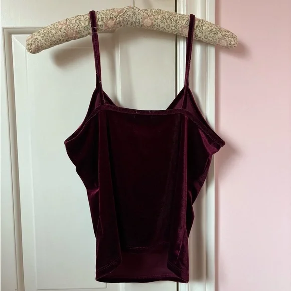 Garage Red Velvet Top - Picture 3 of 5